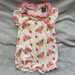 Kickee pants ruffle butt romper outfit 3-6 months
